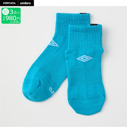 NIRMATA×umbro ストライプショート丈ソックス 男の子 キッズ