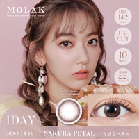 モラク　MOLAK ワンデー 1day  カラコン 宮脇咲良プロデュース サクラペタル 10枚(サクラペタル-±０．００)