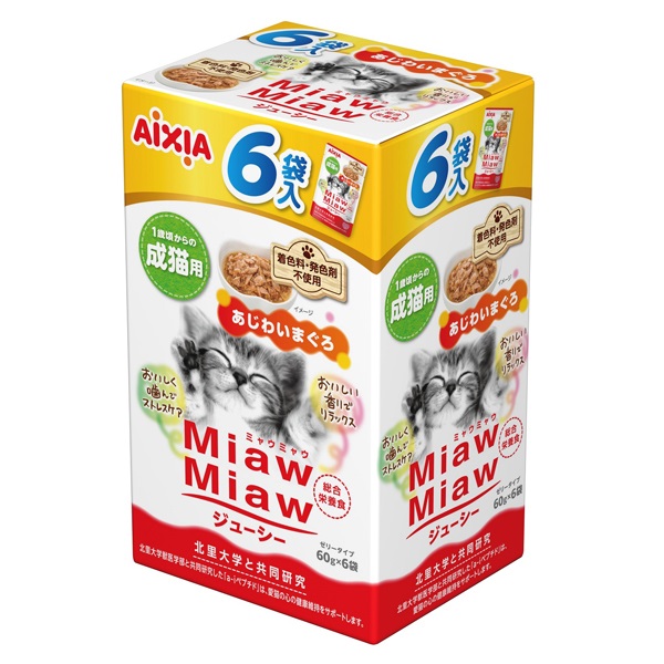 MiawMiaw ジューシー あじわいまぐろ 60g×6袋 ミャウミャウ アイシア