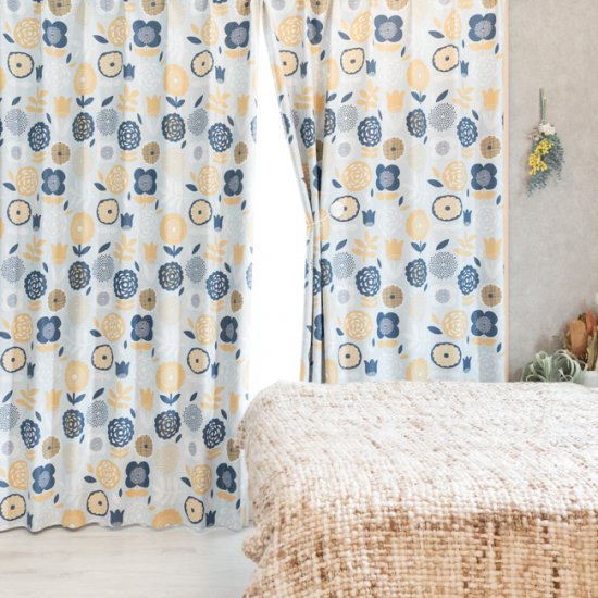 遮光プリントカーテン クルール | イオンスタイルオンライン 衣料品