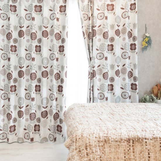 遮光プリントカーテン クルール | イオンスタイルオンライン 衣料品