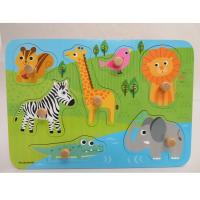 Woody World 木製どうぶつパズル 4580160417017 知育玩具 木製玩具(4580160417017)