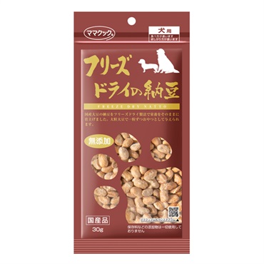 フリーズドライの納豆 犬用 30g ママクック | イオンスタイル