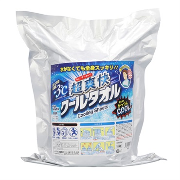 超爽快クールタオル120枚 白(詰め替え用)