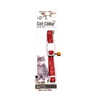 ペイズリーセーフティーカラー 猫用 レッド 1個 リードッグ(1個)