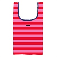 Hanna Hula(ハンナフラ)　エコバッグ Lサイズ　(ボーダーレッド)