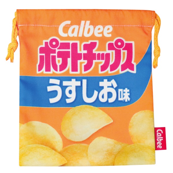 お菓子パッケージ 巾着ポーチ(ポテトチップス)