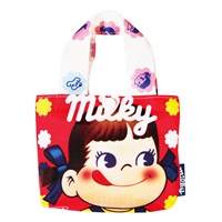 お菓子パッケージ エコバッグ(ペコちゃんレッド)