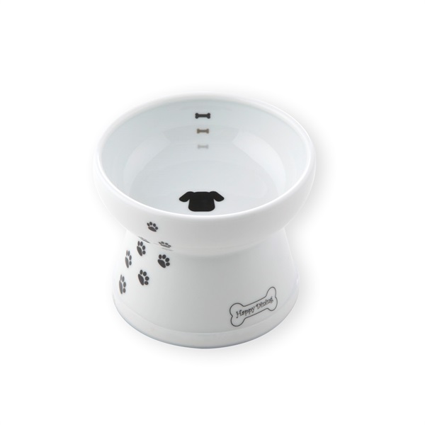 ハッピーダイニング 脚付フードボウル シリコン付 猫柄 1個 猫壱