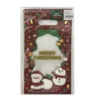 持ち手付きビニールバッグ MERRY CHRISTMAS 8P(1セット)