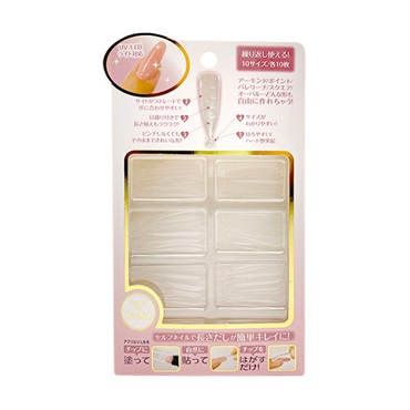 アクリルジェルワン フォームチップ 10サイズ各10枚 ウイング・ビート