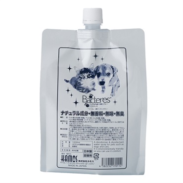 バクテレス ペット用 なめても安心な消臭・除菌水 つめかえ用 無香料 1000ml Bacteres カモス