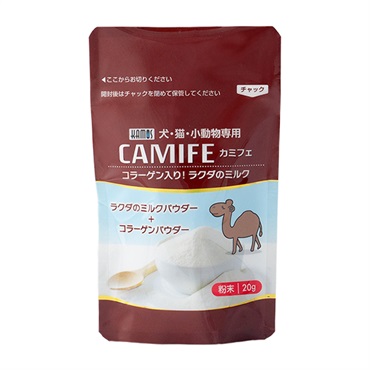 ペット用ラクダの粉ミルク&コラーゲン カミフェ 20g カモス