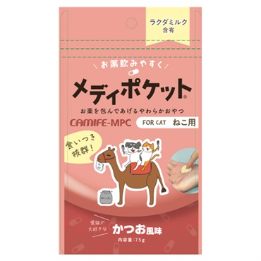 カミフェ メディポケット かつお風味 CAMIFE-MPC 猫投薬補助 15g×5袋 CAMIFE カモス