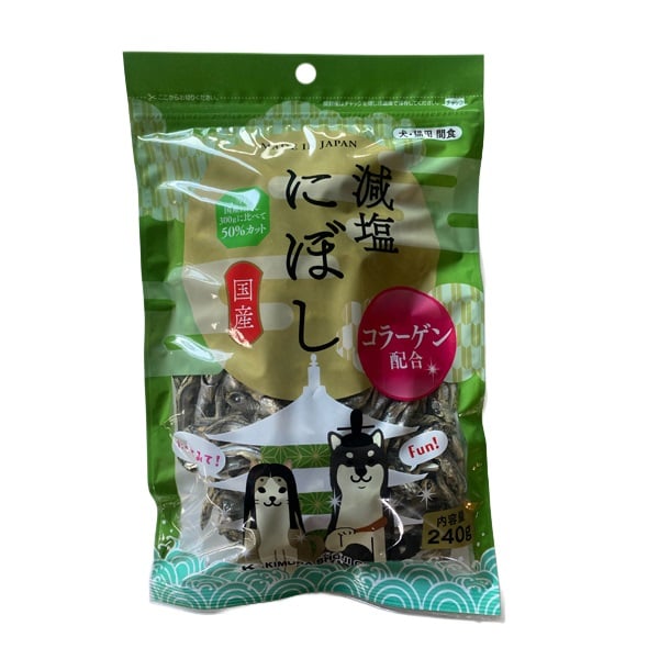 犬・猫用 減塩にぼし コラーゲン配合 240g 木村商事(240g)