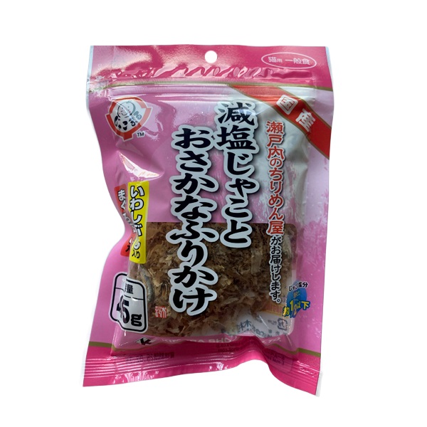 猫用 減塩じゃことおさかなふりかけ いわしぶし入り・まぐろぶし入り 45g 木村商事(45g)