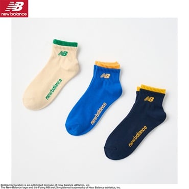ニューバランス ロゴショート丈ソックス3足組 男の子 女の子