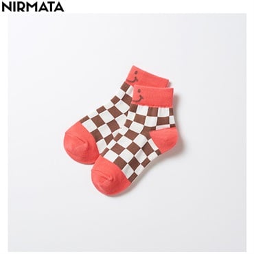 NIRMATA(ニルマータ) ブロックチェックショート丈ソックス キッズ 男の子 女の子