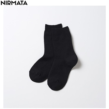 NIRMATA(ニルマータ) ワッフルクルー丈ソックス キッズ 男の子 女の子