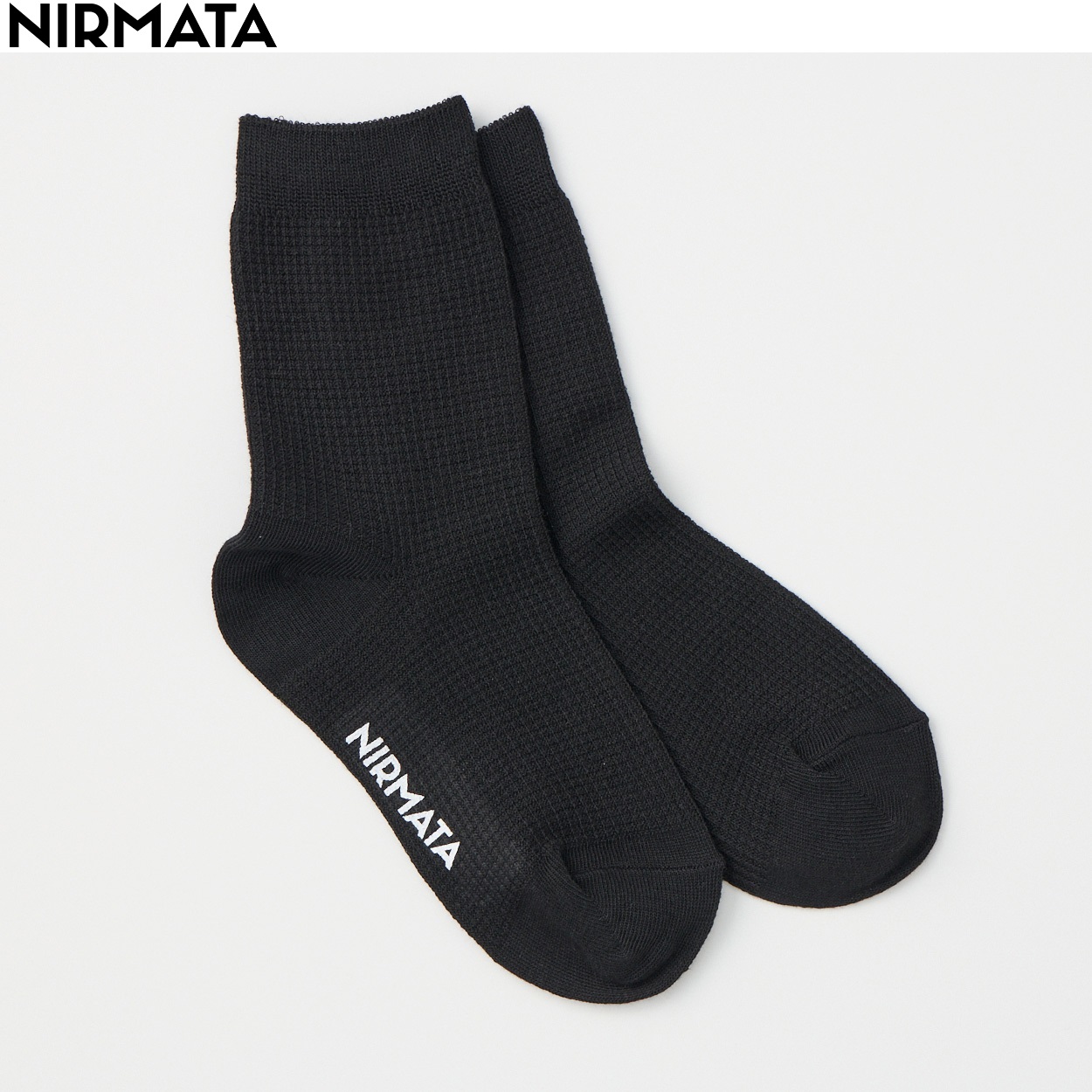 NIRMATA(ニルマータ) ワッフル クルー丈ソックス 男の子 女の子 キッズ
