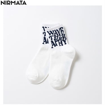 NIRMATA(ニルマータ) モチーフショート丈ソックス キッズ 男の子 女の子(オフホワイト-22-24cm)