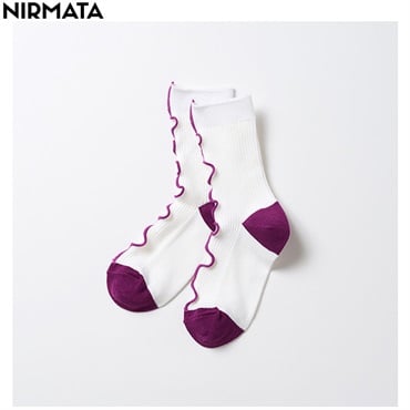 NIRMATA(ニルマータ) メロークルー丈ソックス キッズ 男の子 女の子(オフホワイト-19-21cm)