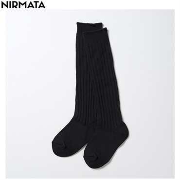 NIRMATA(ニルマータ) ルーズソックス キッズ 男の子 女の子(ブラック-22-24cm)