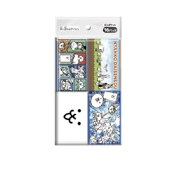 ポケットティッシュ にゃんこ大戦争16P 4582769850509 新入園入学準備