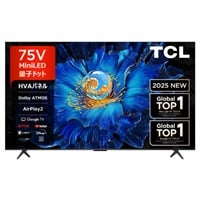 TCL　75v型4K miniLED＋量子ドット液晶テレビ　75C6KS【標準配送料2000円＋標準設置料6000円別途】(75C6KS)