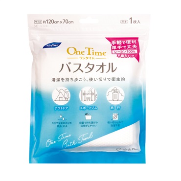 ワンタイムバスタオル1枚入