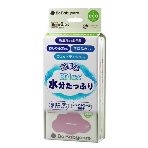 Bc babycare 超厚手おしりふき・手口ふき 6枚×6パック ベビー | イオン