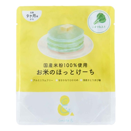 Smile& お米のほっとけーち こまつな入り 100g ベビー おやつ 9ヶ月頃～