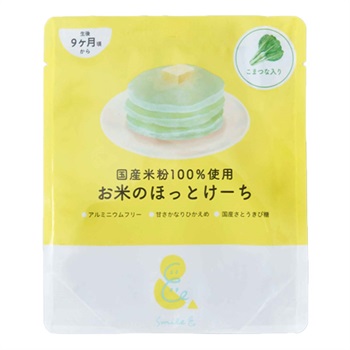 Smile& お米のほっとけーち こまつな入り 100g ベビー おやつ 9ヶ月頃～(4589894160305)