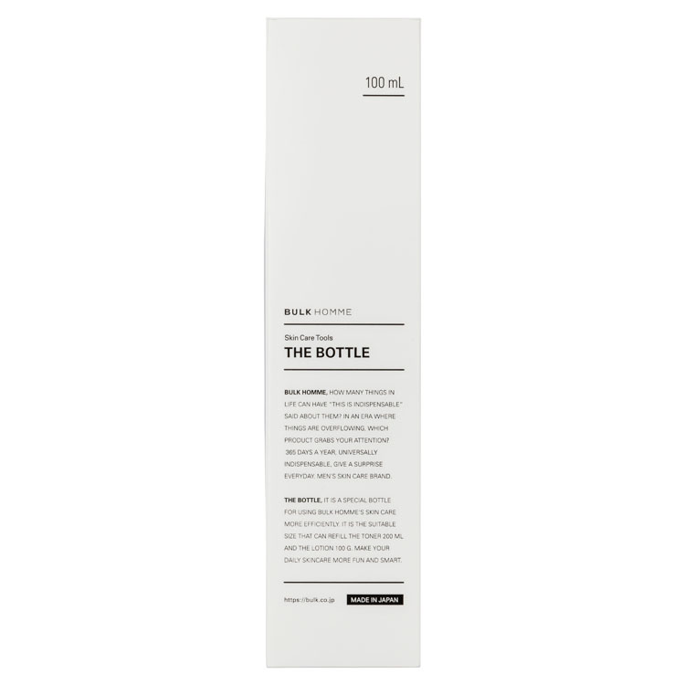 BULK HOMME バルク オム  ザ ボトル (詰め替えボトル)　バルクオム(100mL)