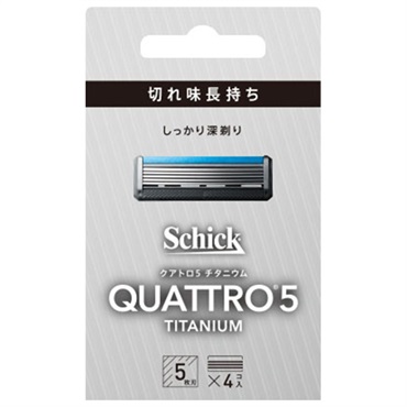 シック クアトロ5 チタニウム 替刃 4コ入 シック Schick シック・ジャパン