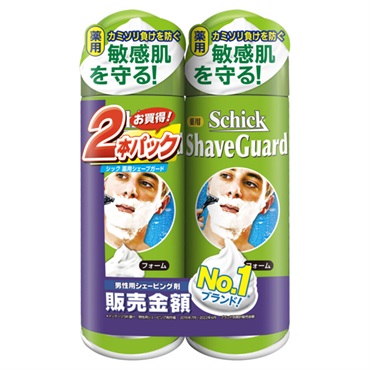 薬用 シェーブガード シェービングフォーム ダブルパック 200g×2個 シック Schick シック・ジャパン 【医薬部外品】