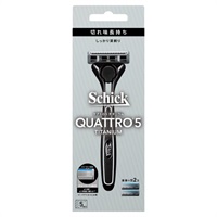シック クアトロ5 チタニウム ホルダー 本体 刃2個 1セット シック Schick シック・ジャパン(刃付き+替刃1コ)