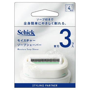 シック モイスチャーソープシェーバー 替刃 3個 シック Schick シック・ジャパン