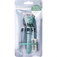 シック ファースト シェービング ホルダー 刃付き+替刃1コ 1セット シック Schick シック・ジャパン(ミントグリーン)