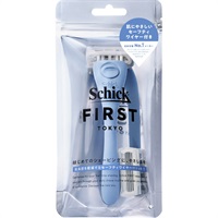 シック ファースト シェービング ホルダー 刃付き+替刃1コ 1セット シック Schick シック・ジャパン(オーシャンブルー)