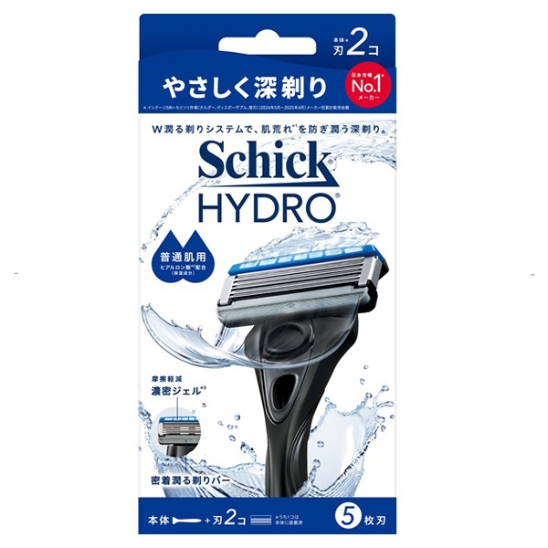 シック ハイドロ 普通肌用 ホルダー 本体＋刃2個 Schick シック・ジャパン(本体＋刃2個)
