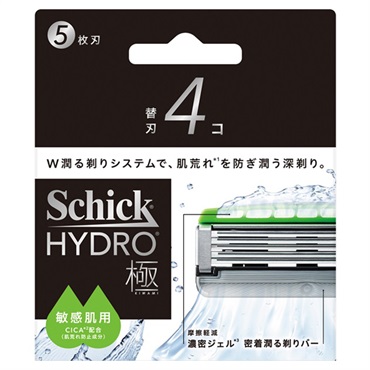 シック ハイドロ極 敏感肌用 替刃 4個 Schick シック・ジャパン