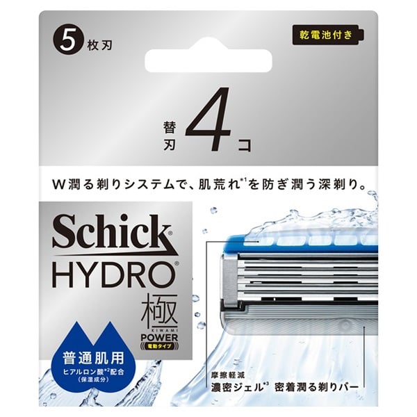シック ハイドロ極パワー 普通肌用 替刃 4個 Schick シック・ジャパン