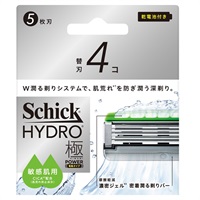 シック ハイドロ極パワー 敏感肌用 替刃 4個 Schick シック・ジャパン(4個)