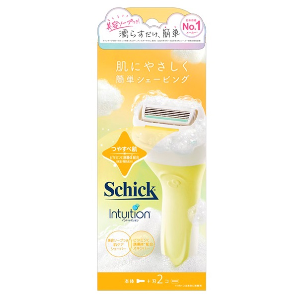 シック イントゥイション つや肌 ホルダー 本体＋刃2個 Schick シック・ジャパン(本体＋刃2個)