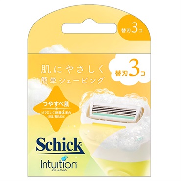シック イントゥイション つや肌 替刃 3個 Schick シック・ジャパン