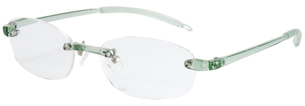 老眼鏡 AGING Opti エアフォルクカラーズ DR‐37‐2 デューク(クリアグリーン-+1.00)