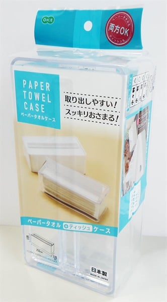 オーエ　ペーパータオルケース　収納　洗面所(クリア)