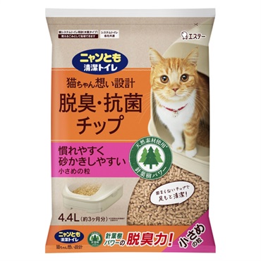 ニャンとも清潔トイレ 脱臭・抗菌チップ  4.4L ニャンとも清潔トイレ エステー(小さめの粒 4.4L)