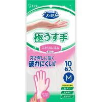 ファミリー ニトリルゴム 極うす手 M ホワイト 10枚入 ファミリー エステー(4901070760985)
